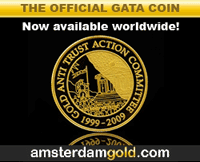 The Official GATA Gold Coin. Now available worldwide.